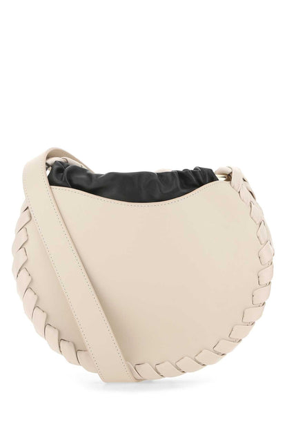 Chloe Women Powder Pink Leather Small Mate Crossbody Bag by Luosophy