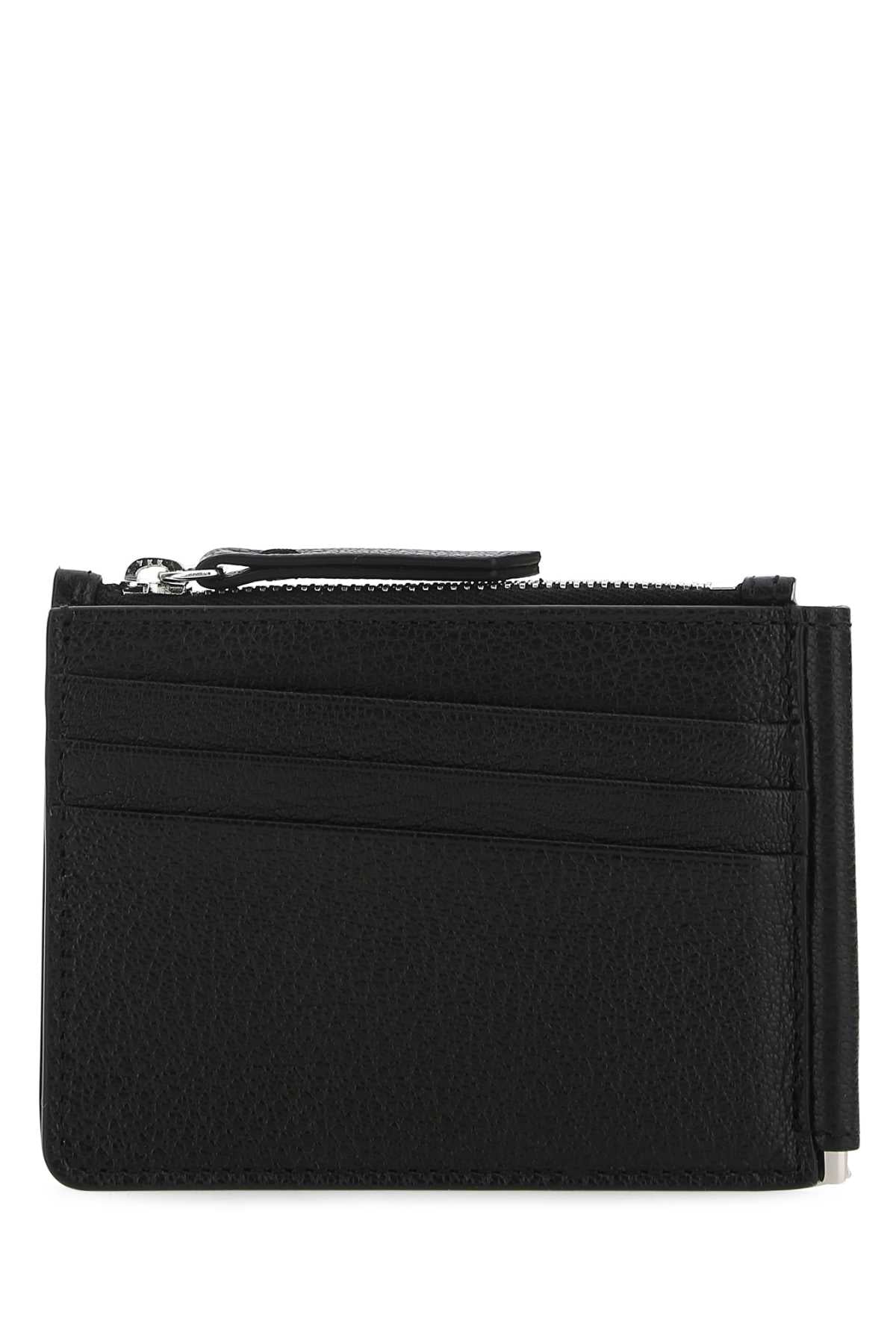 Maison Margiela Women Black Leather Card Holder by Luosophy