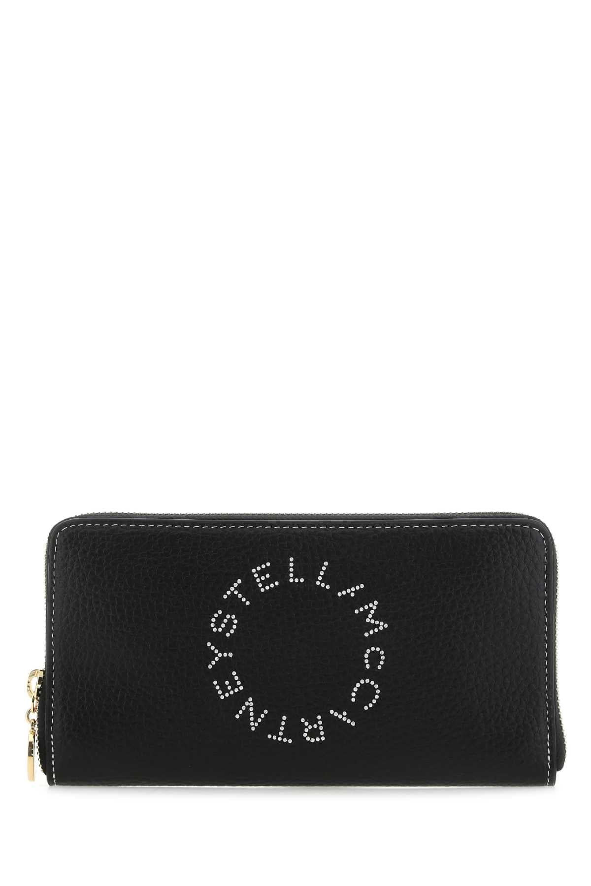 Stella Mccartney Women Black Grainy Mat Wallet by Luosophy