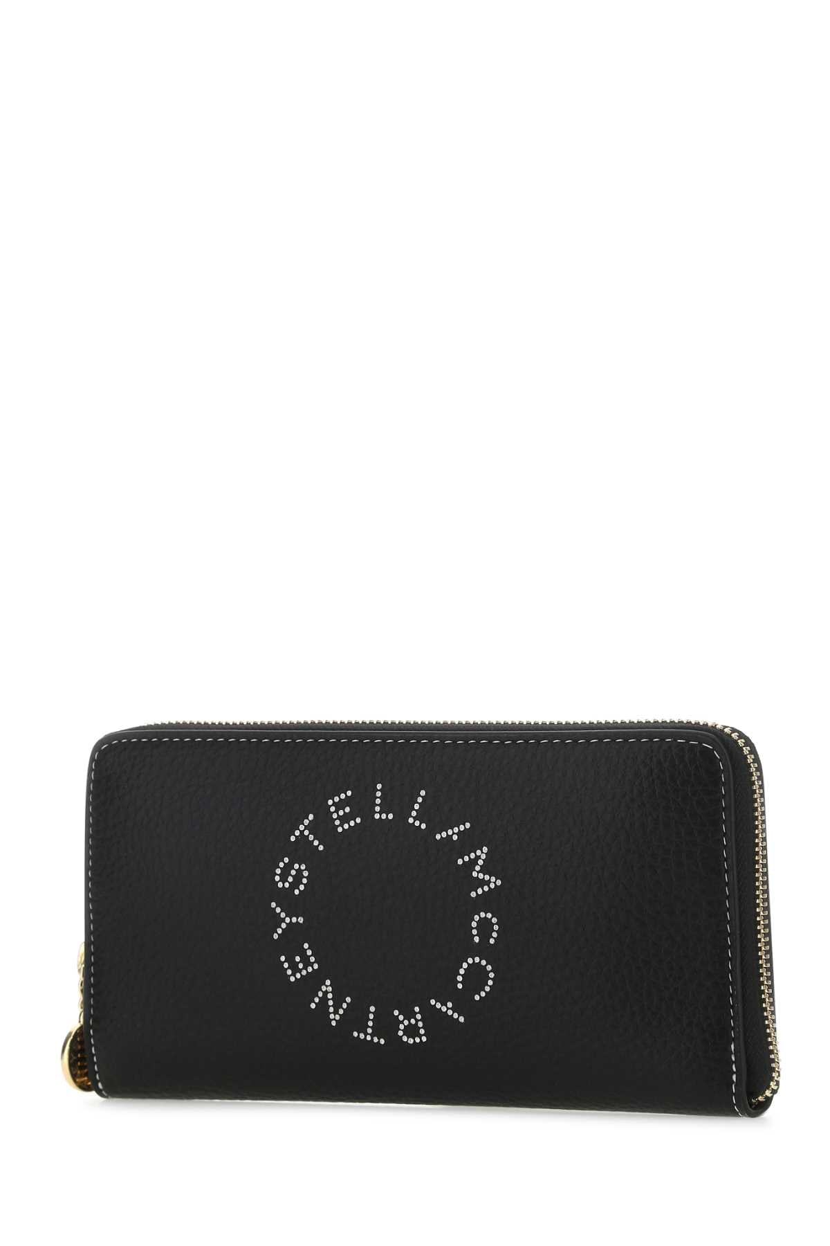 Stella Mccartney Women Black Grainy Mat Wallet by Luosophy