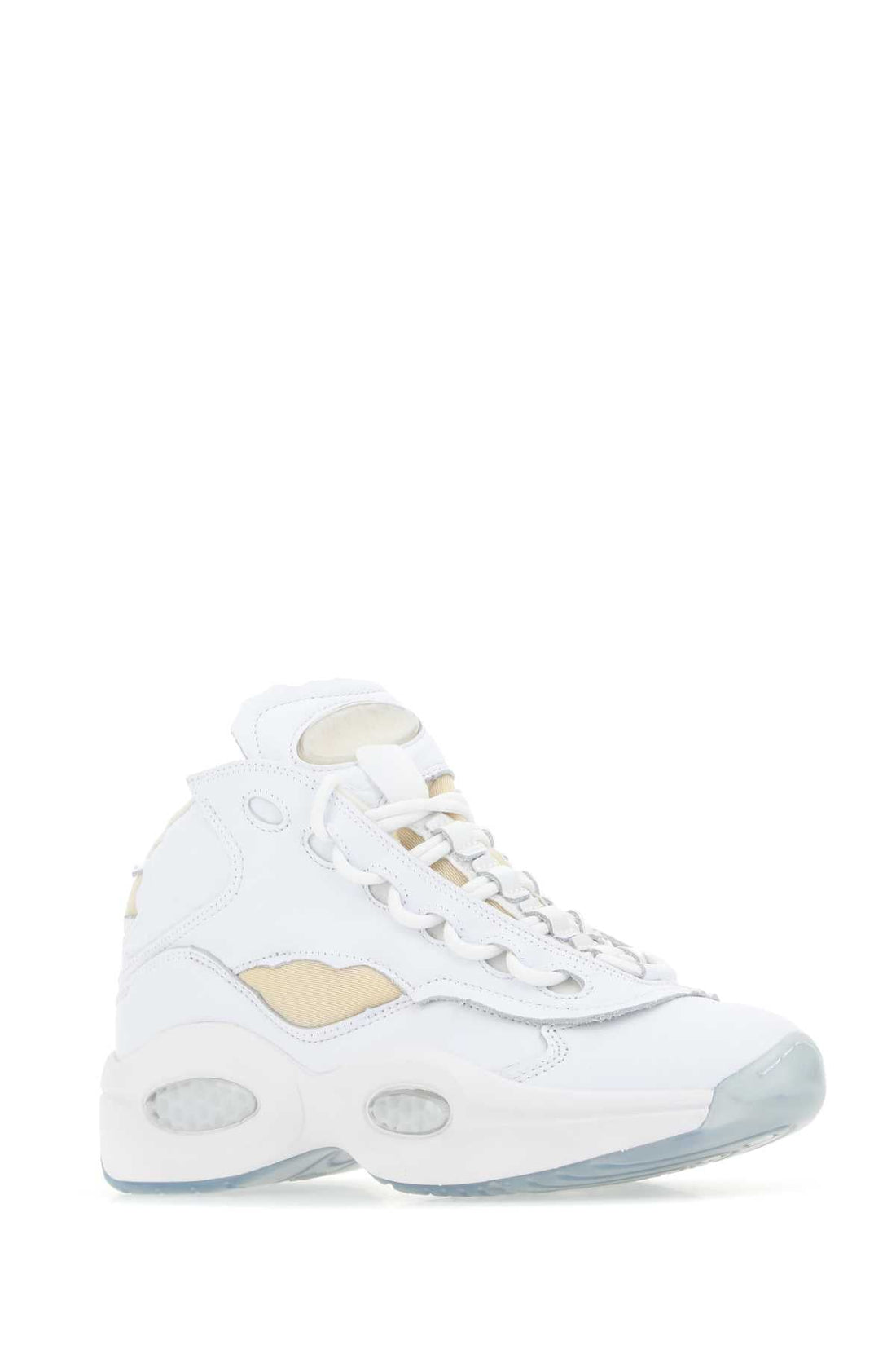 Maison Margiela Unisex White Leather Project 0 Tq Memory Of Sneakers by Luosophy