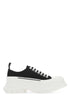 Alexander Mcqueen Women Black Canvas Tread Slick Sneakers by Luosophy
