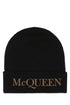 Alexander Mcqueen Men Black Cashmere Beanie Hat by Luosophy