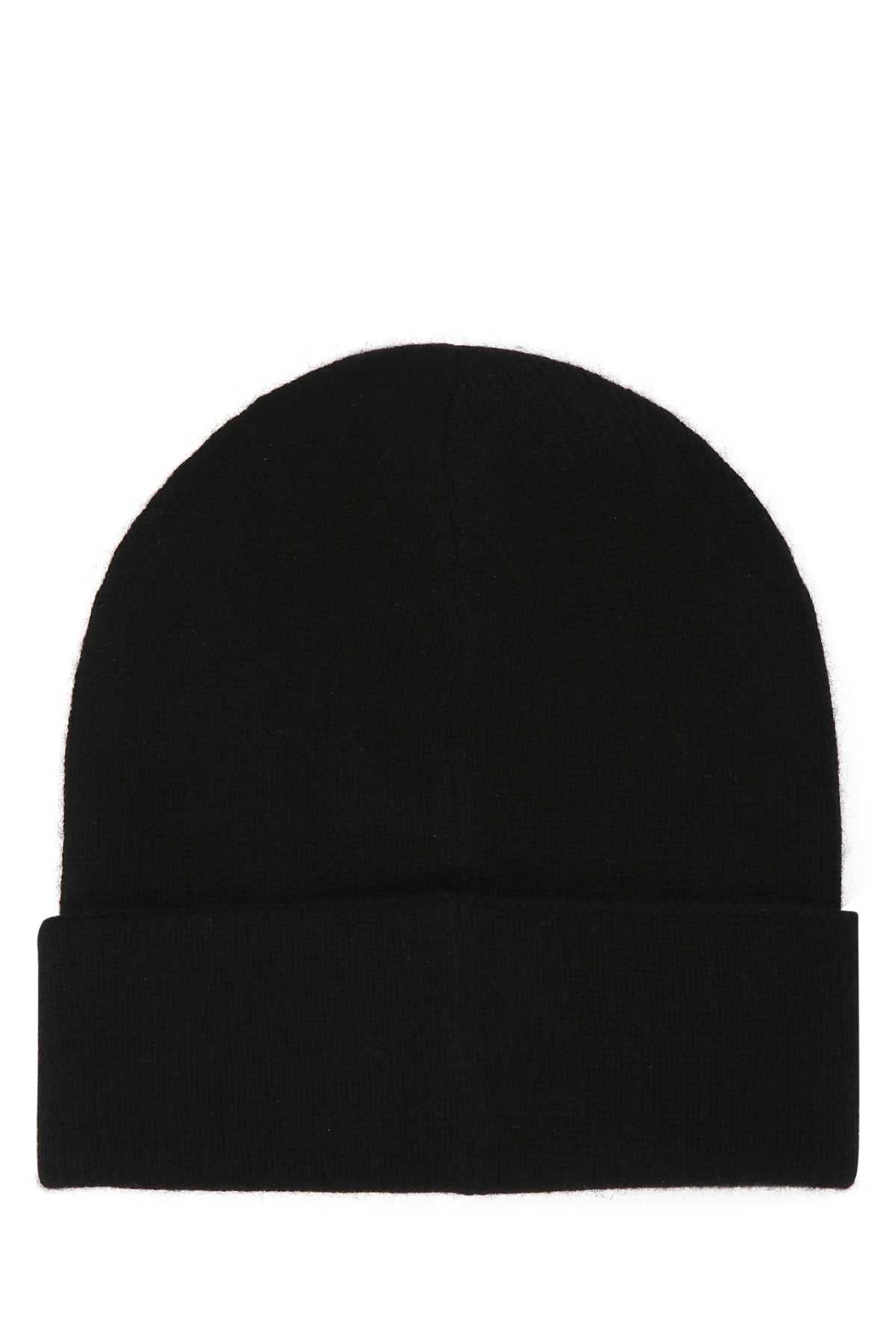 Alexander Mcqueen Men Black Cashmere Beanie Hat by Luosophy