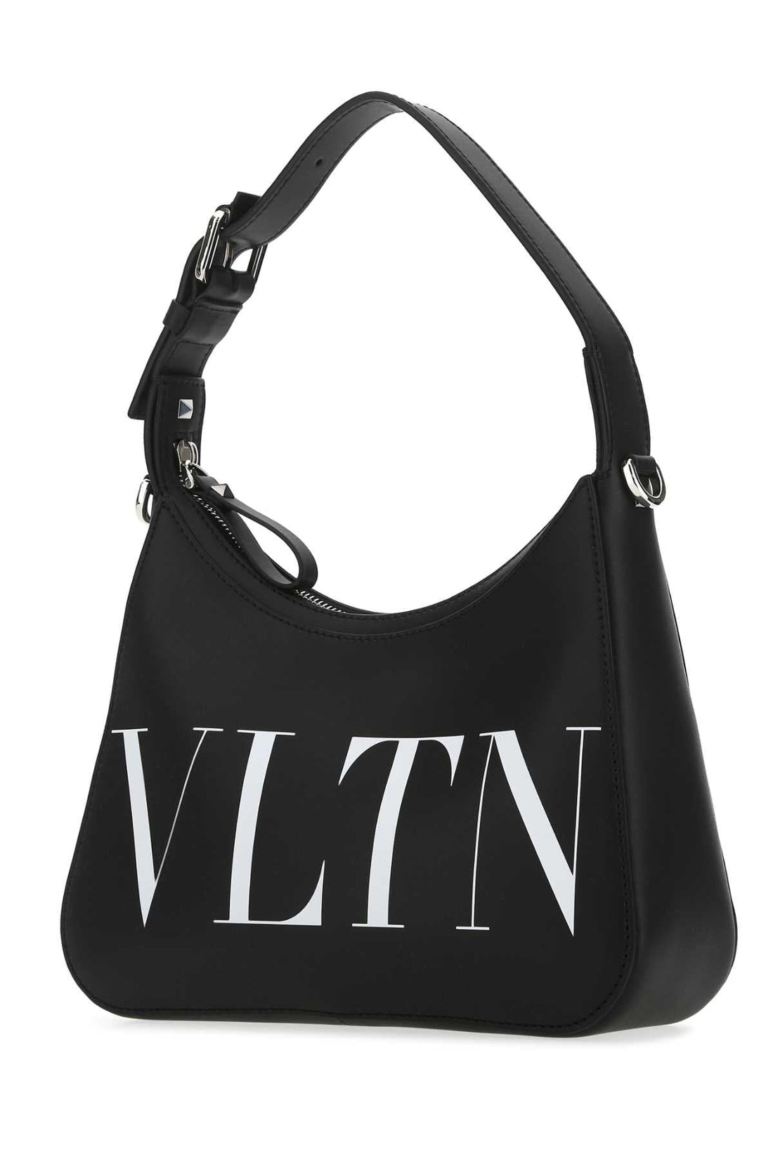 Valentino Garavani Men Black Leather Vltn Handbag by Luosophy