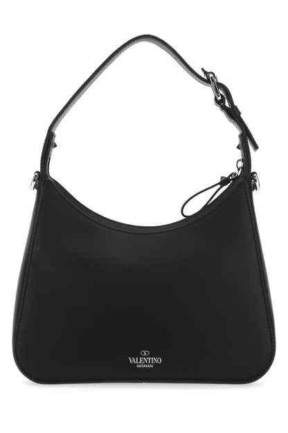 Valentino Garavani Men Black Leather Vltn Handbag by Luosophy