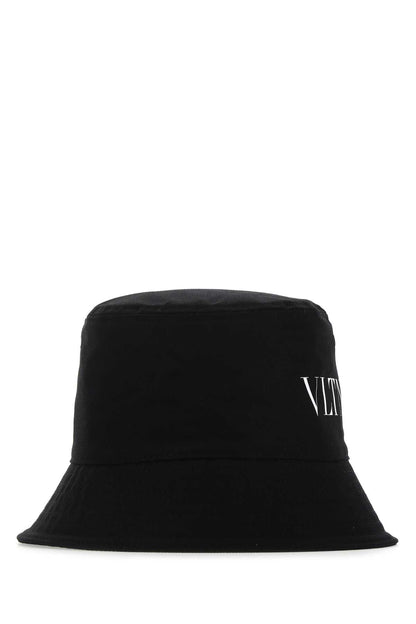 Valentino Garavani Men Black Cotton Hat