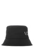 Valentino Garavani Men Black Polyester Hat by Luosophy