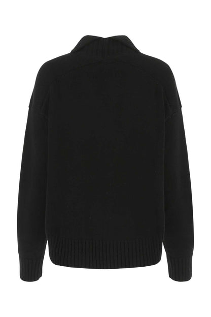 Jil Sander Women Black Cashmere Blend Oversize Sweater