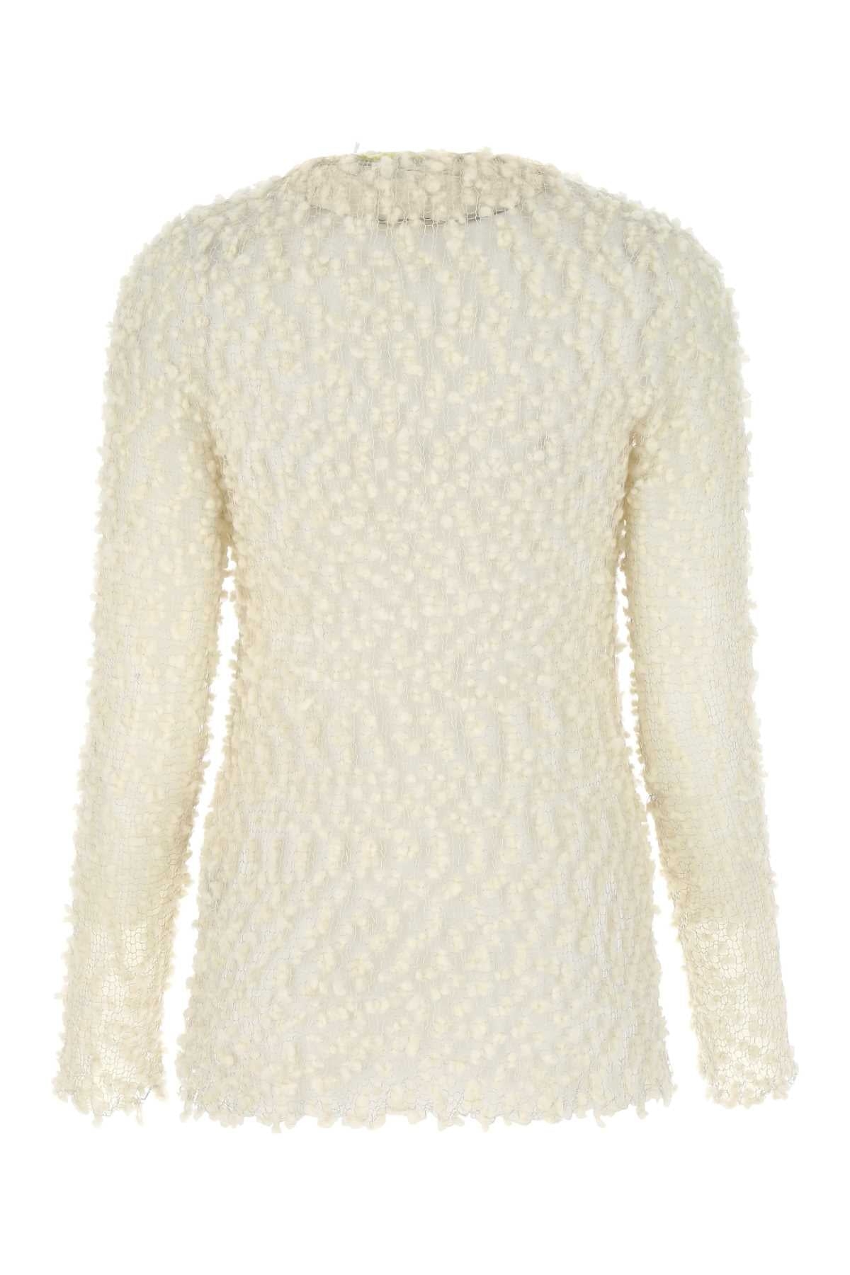 Jil Sander Women Ivory Mesh Top by Luosophy