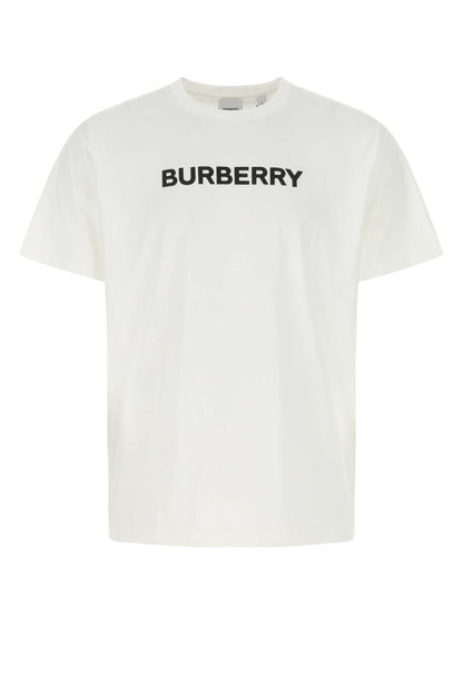 Burberry Men White Cotton T-Shirt by Luosophy