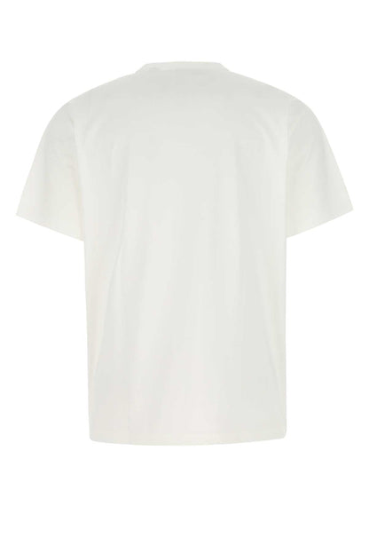 Burberry Men White Cotton T-Shirt