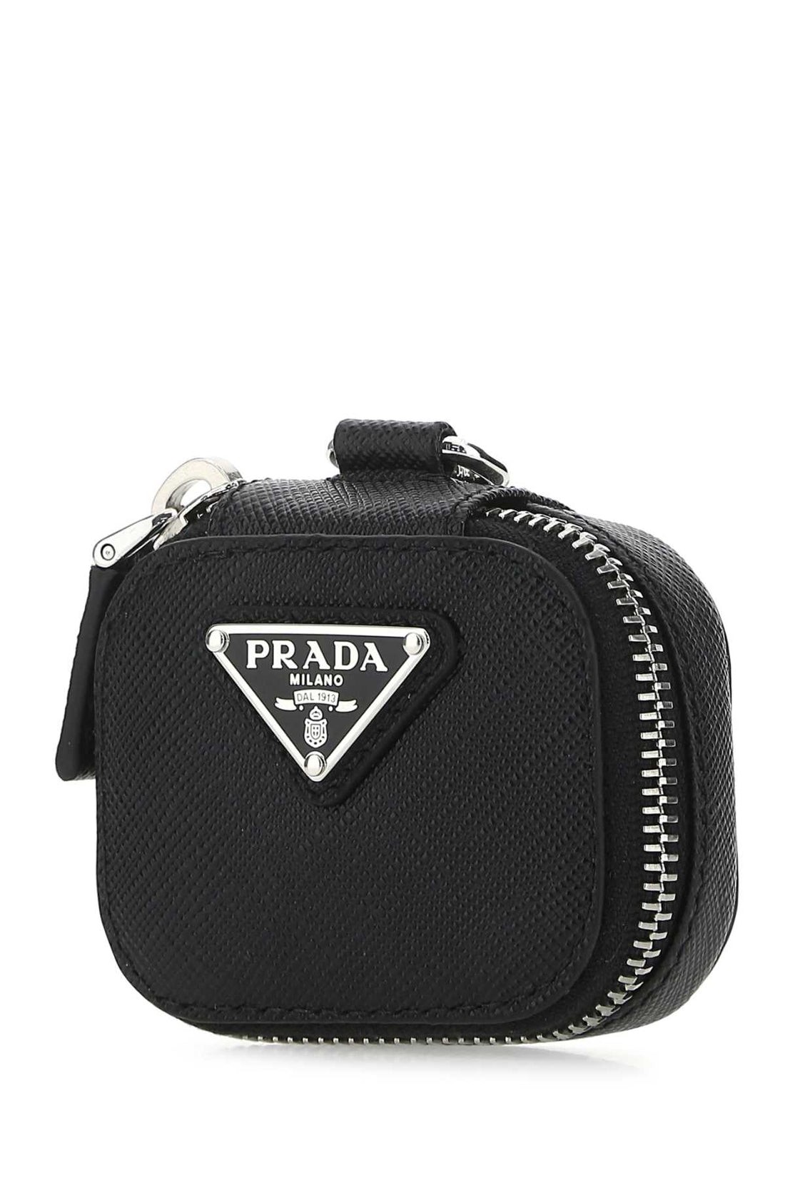 Prada Men Black Leather Air Pods Case by Luosophy