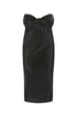 Saint Laurent Women Black Satin Dress by Luosophy