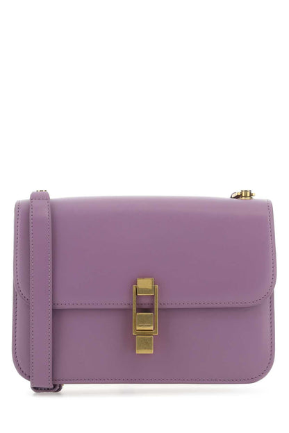 Saint Laurent Women Purple Leather Le Carre Shoulder Bag by Luosophy