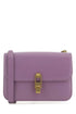 Saint Laurent Women Purple Leather Le Carre Shoulder Bag by Luosophy