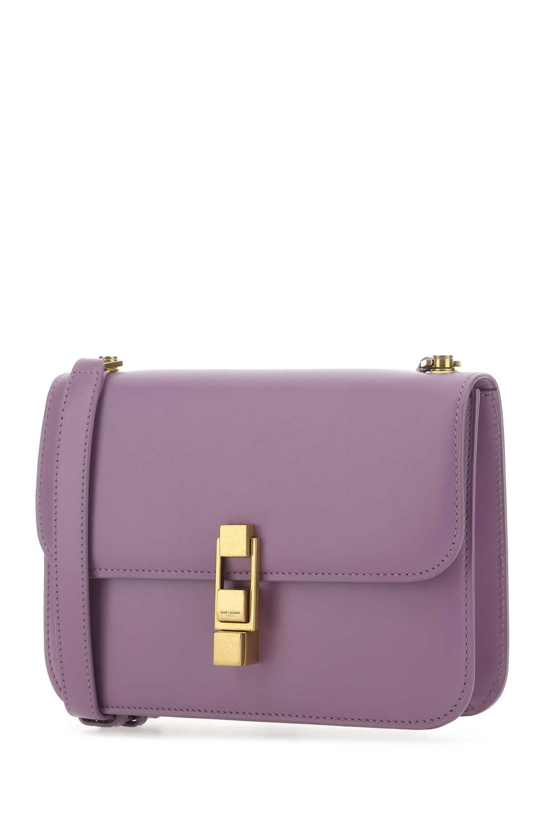 Saint Laurent Women Purple Leather Le Carre Shoulder Bag by Luosophy