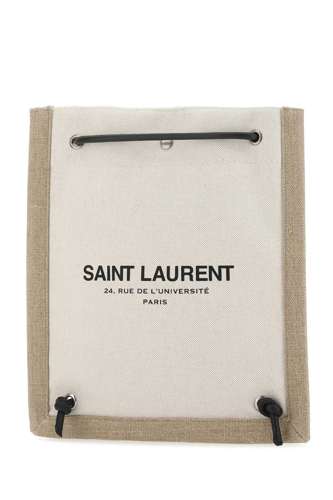 Saint Laurent Men Two-Tone Canvas Universite Crossbody Bag by Luosophy