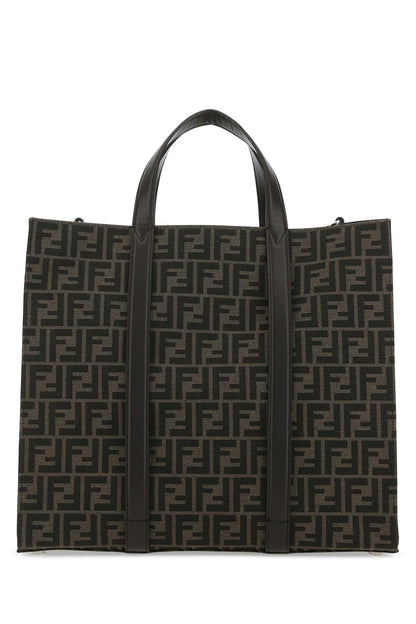 Fendi Men Embroidered Canvas Shopping Bag by Luosophy