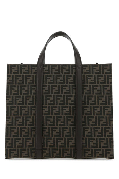 Fendi Men Embroidered Canvas Shopping Bag by Luosophy