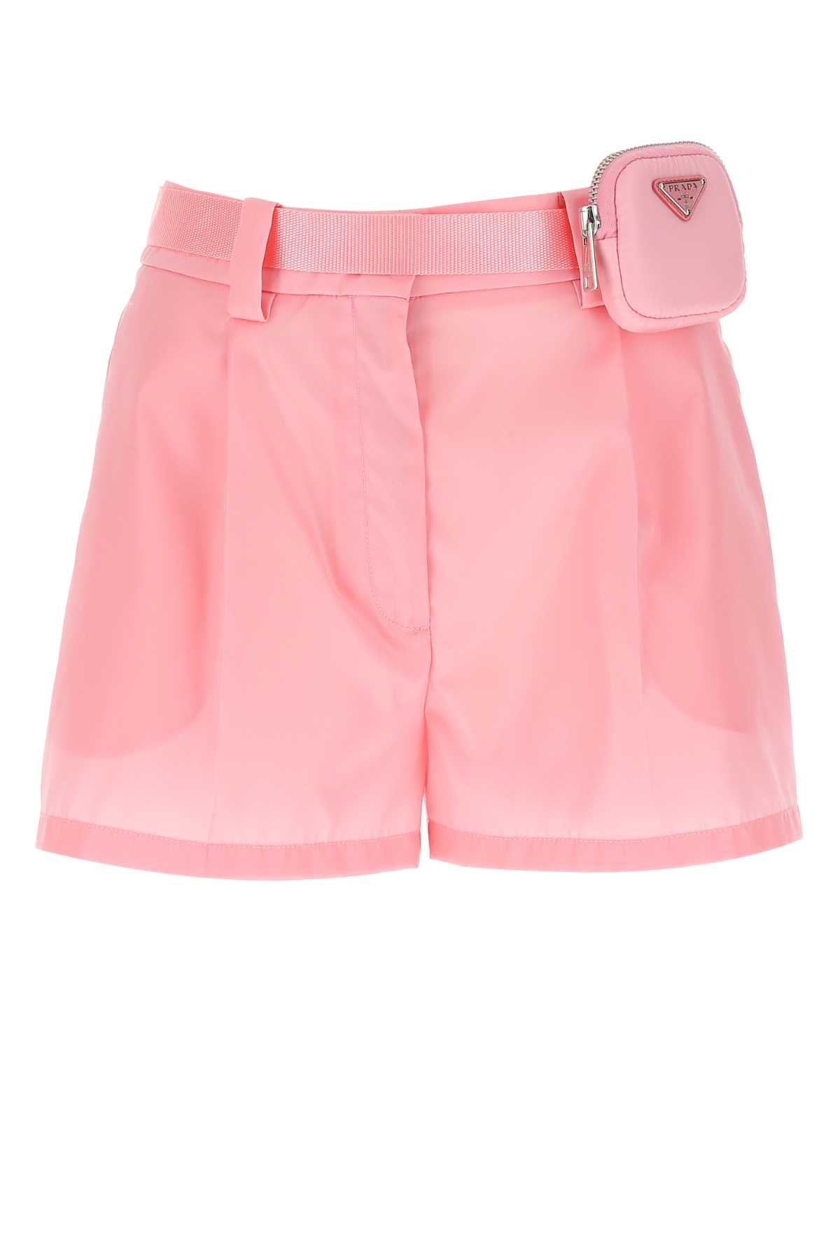 Prada Women Pink Nylon Shorts by Luosophy