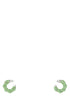 Bottega Veneta Women Pastel Green Nappa Leather And 925 Silver Earrings by Luosophy