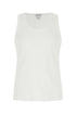 Bottega Veneta Men White Stretch Cotton Tank Top by Luosophy
