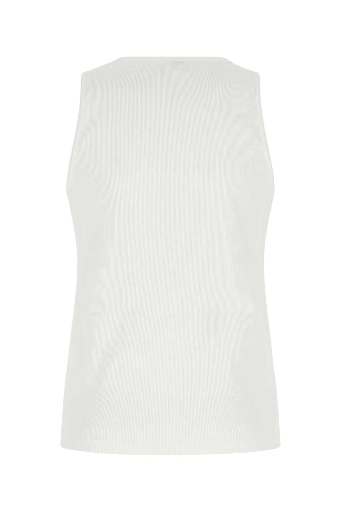 Bottega Veneta Men White Stretch Cotton Tank Top by Luosophy