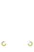 Amina Muaddi Women Embellished Metal Mini Cameron Earrings by Luosophy