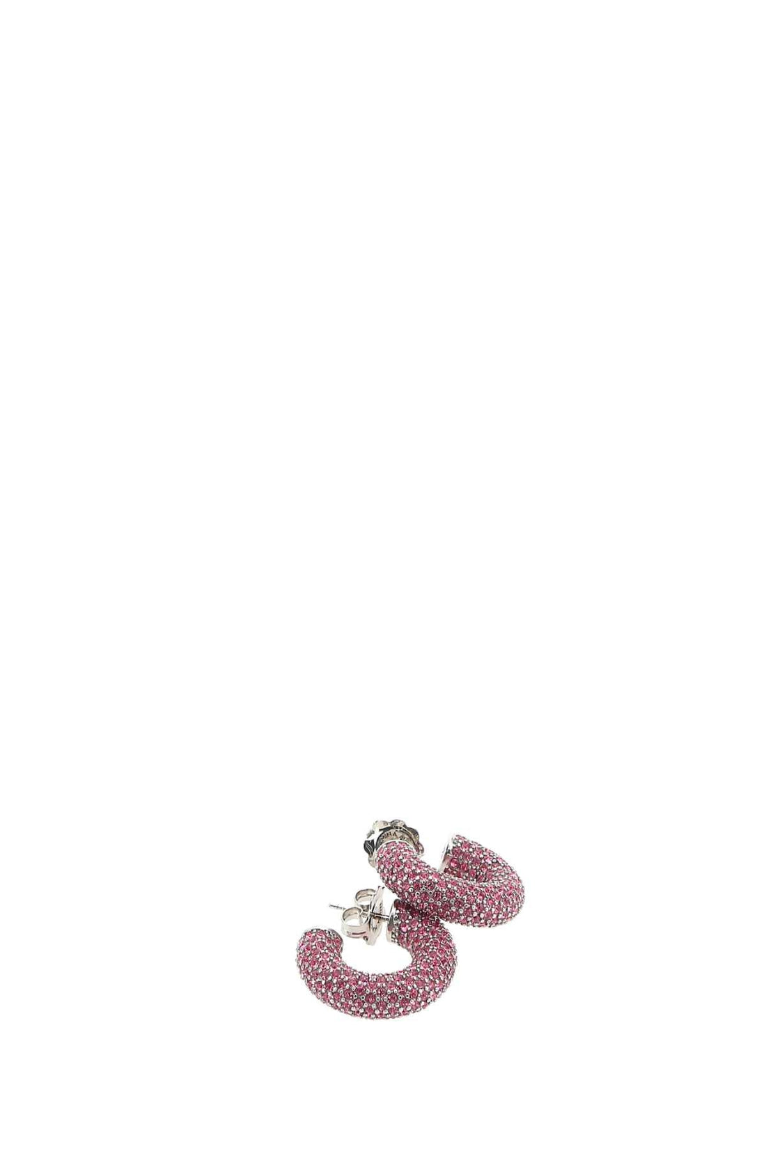 Amina Muaddi Women Embellished Metal Mini Cameron Earrings by Luosophy