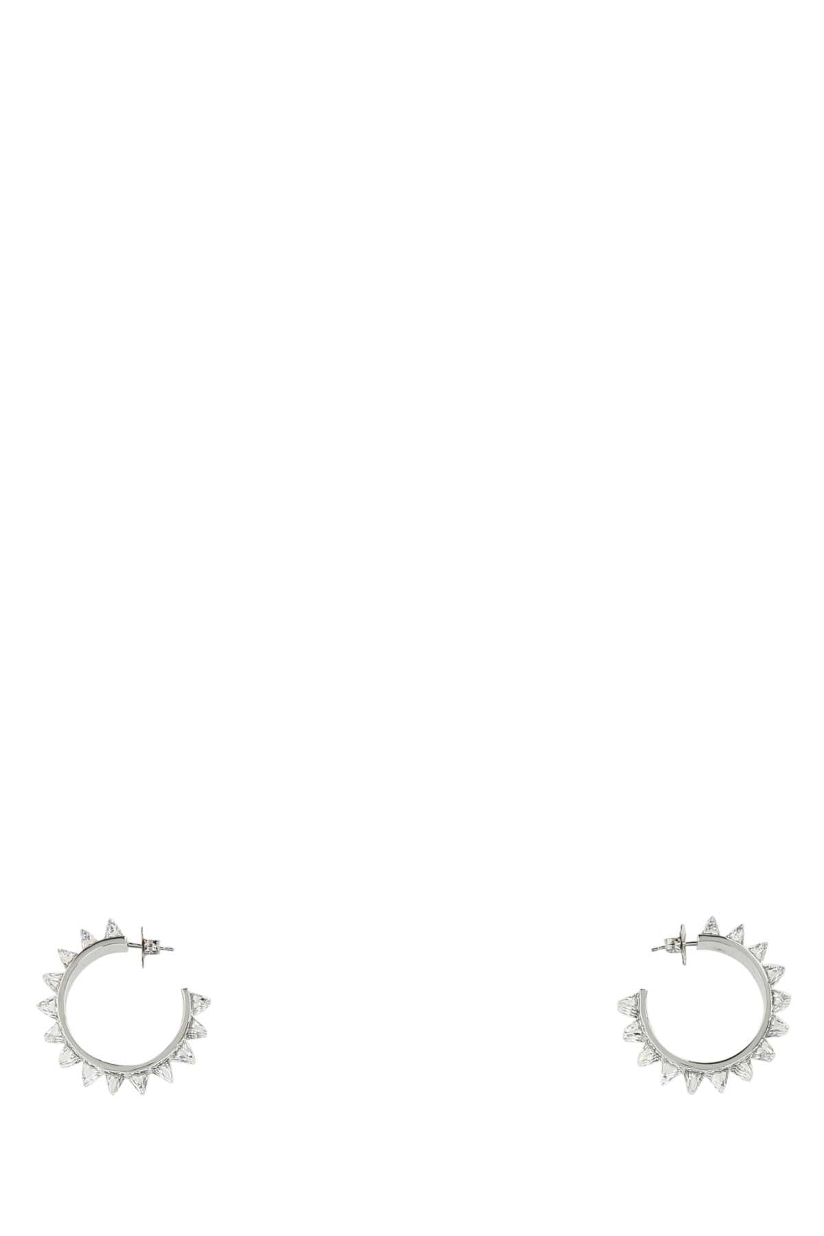 Amina Muaddi Women Embellished Metal Big Karma Earrings by Luosophy