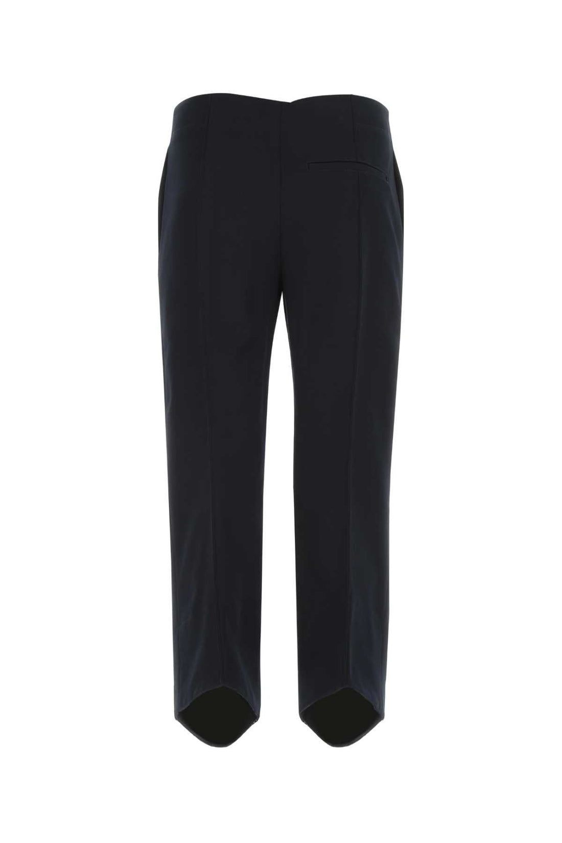 Bottega Veneta Women Midnight Blue Cotton Cropped Cut Pant by Luosophy