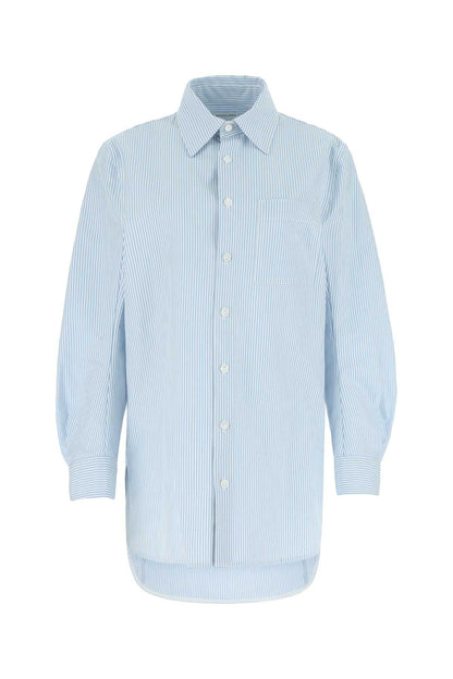 Bottega Veneta Women Embroidered Cotton Oversize Shirt by Luosophy