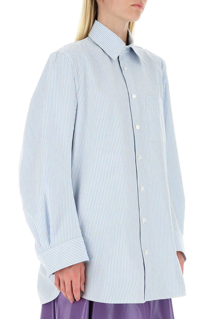 Bottega Veneta Women Embroidered Cotton Oversize Shirt by Luosophy