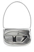 Diesel Women Silver Leather 1Dr Shoulder Bag by Luosophy