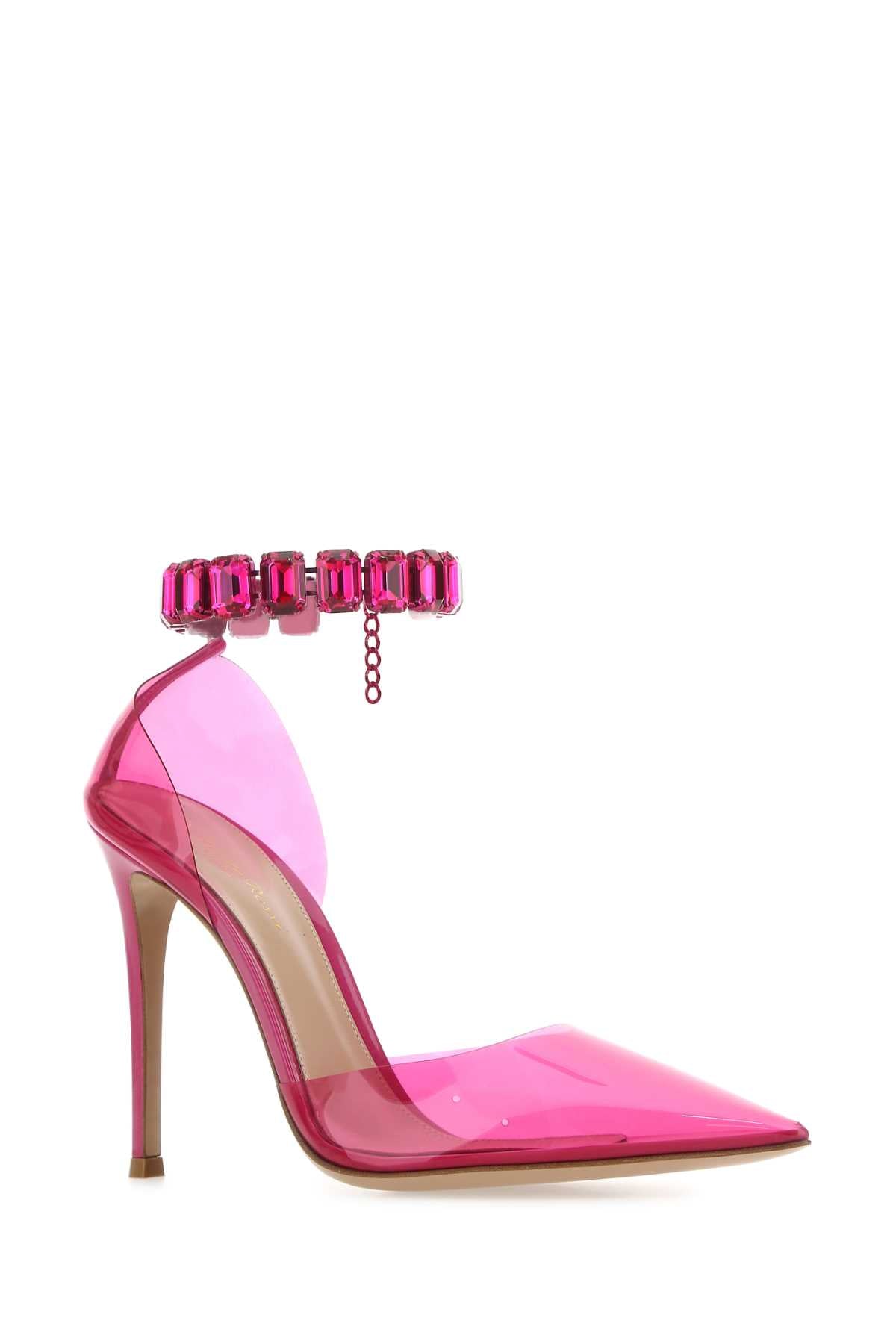 Gianvito Rossi Women Fuchsia Pvc Pumps by Luosophy
