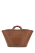 Marni Women Brown Leather Small Tropicalia Handbag by Luosophy