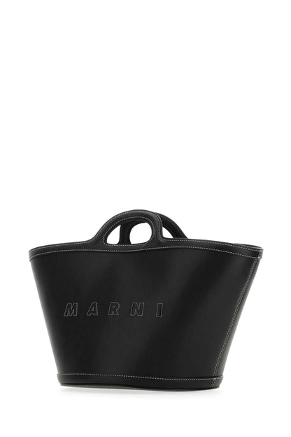 Marni Women Black Leather Small Tropicalia Handbag by Luosophy