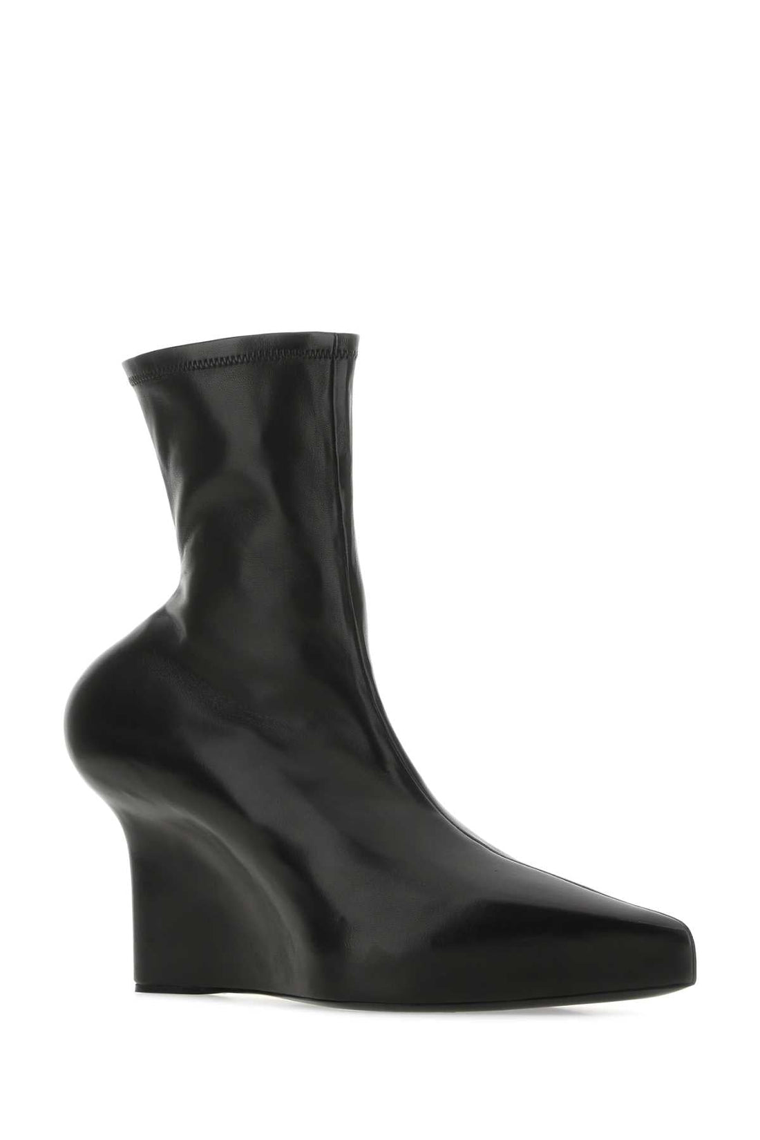 Givenchy Women Black Nappa Leather Ankle Boots by Luosophy