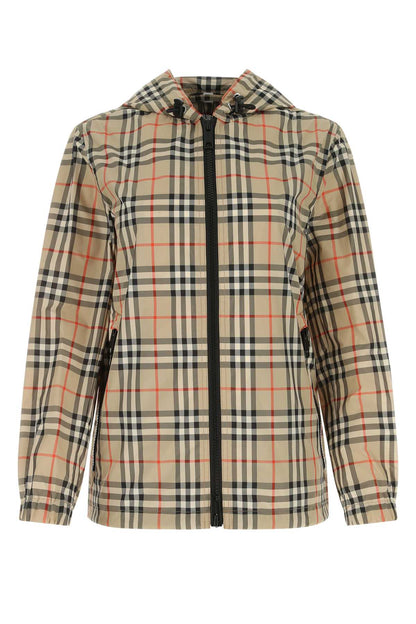 Burberry Women Embroidered Polyester Windbreaker
