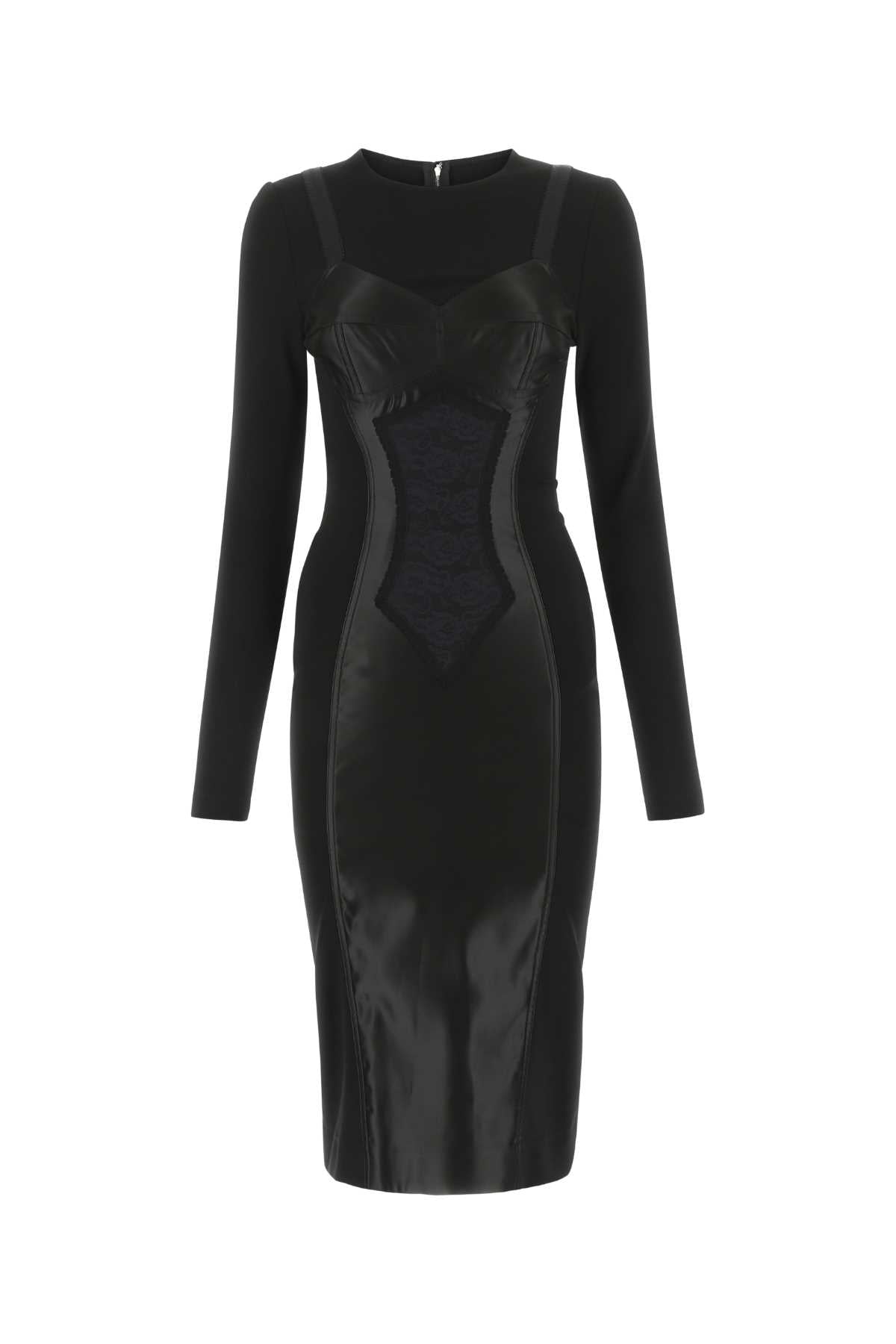 Dolce &amp; Gabbana Women Black Stretch Viscose Blend Dress by Luosophy