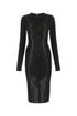 Dolce & Gabbana Women Black Stretch Viscose Blend Dress by Luosophy