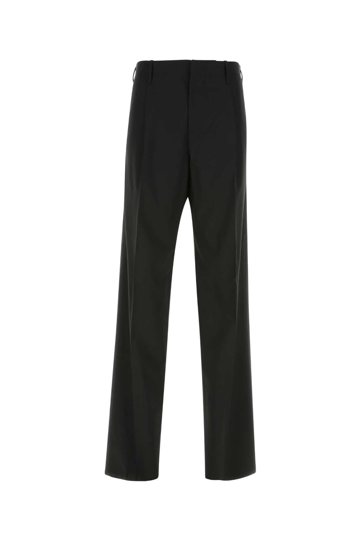 Versace Men Black Stretch Wool Pant by Luosophy