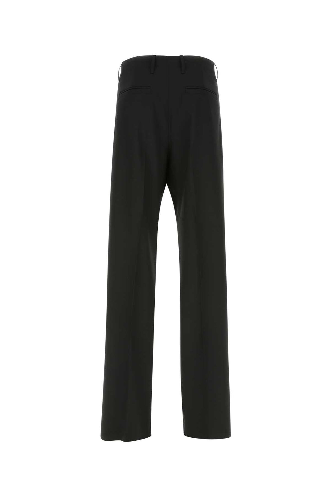 Versace Men Black Stretch Wool Pant by Luosophy