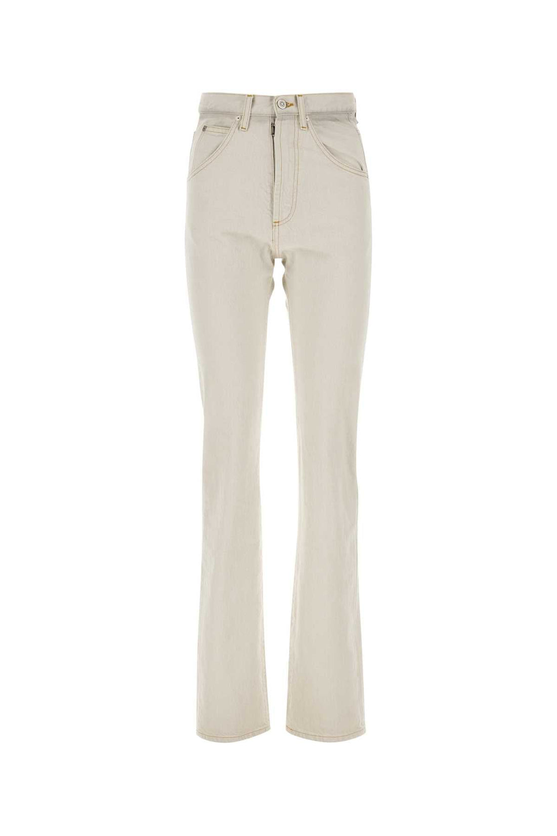 Maison Margiela Women Chalk Denim Jeans by Luosophy
