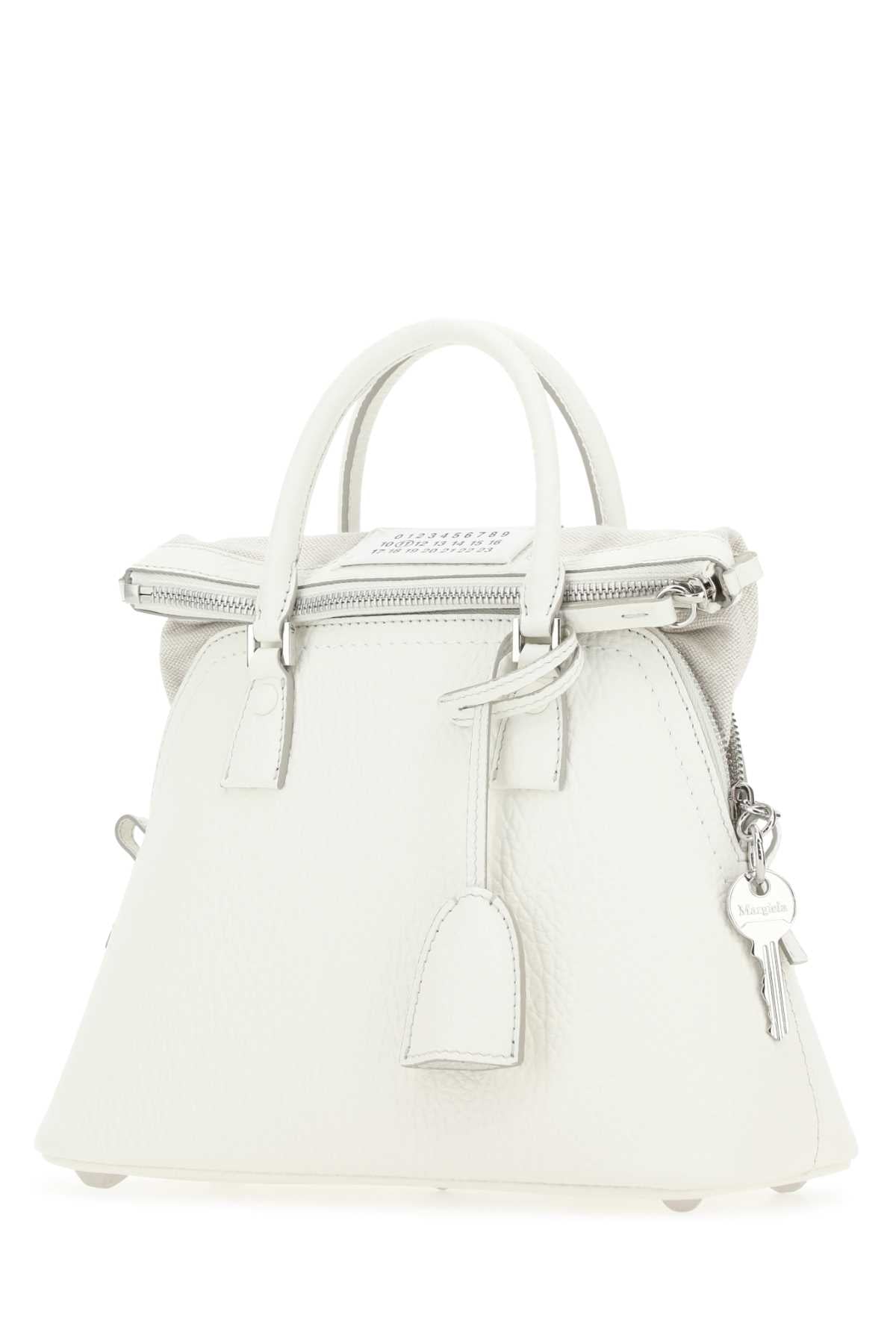 Maison Margiela Women White Leather 5Ac Handbag by Luosophy