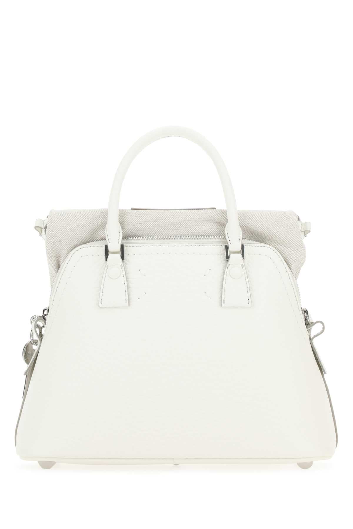 Maison Margiela Women White Leather 5Ac Handbag by Luosophy