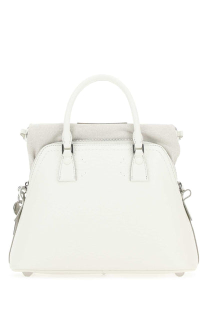 Maison Margiela Women White Leather 5Ac Handbag by Luosophy