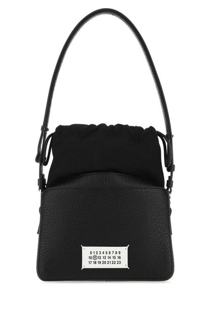 Maison Margiela Women Black Leather And Fabric 5Ac Bucket Bag by Luosophy