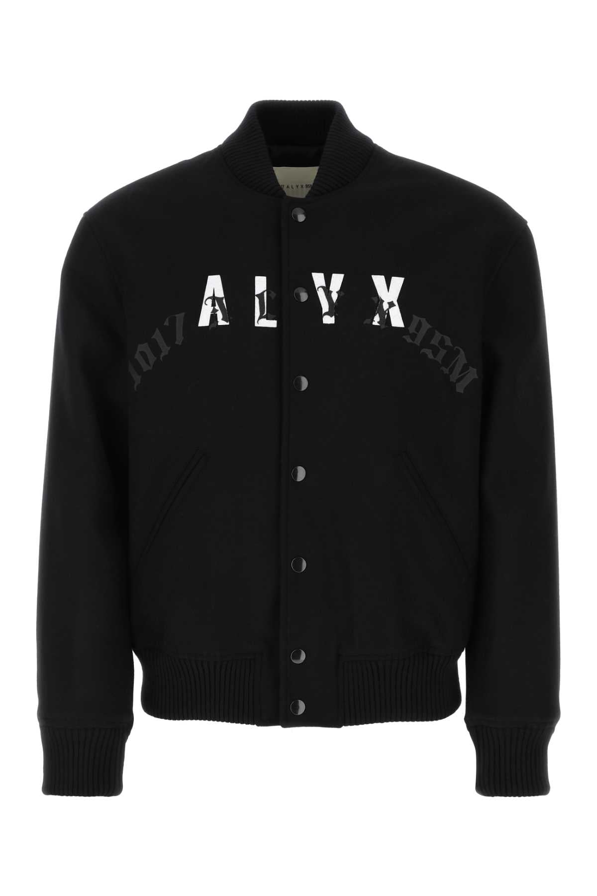 Alyx Men Black Wool Blend Bomber Jacket by Luosophy
